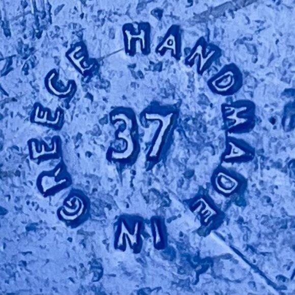 KYMA PATMOS CROSS ANKLE STRAP FLAT SANDAL GOLD/TAN LEATHER 7 - Picture 10 of 11